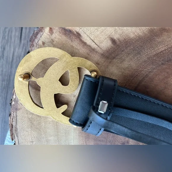 G snake fashion belt size 105cm black/gold - Picture 5 of 10